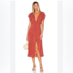 Auguste the label polka dot dress